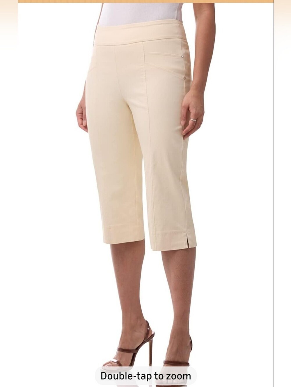 Women's Rekucci Ease Into Comfort Straight Leg Caprisz Size 6 Nwt